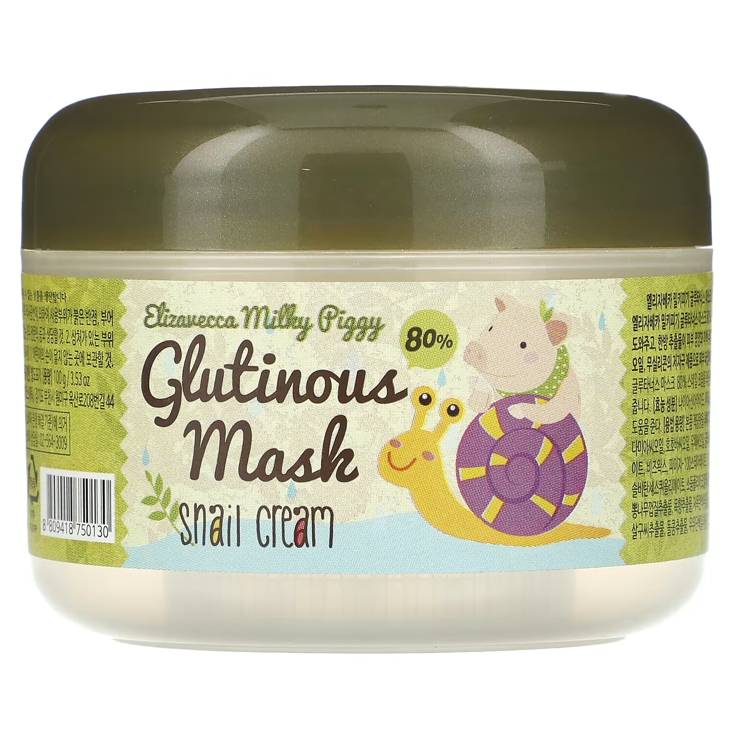 

Маска Elizavecca Glutinous 80% Mask Snail Cream