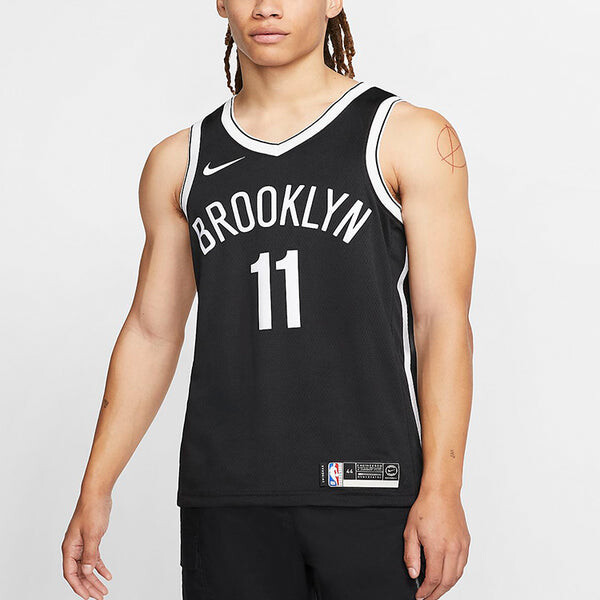 Футболка nba team limited jersey sw fan edition brooklyn nets kyrie irving 11 black Nike, черный — фото 3