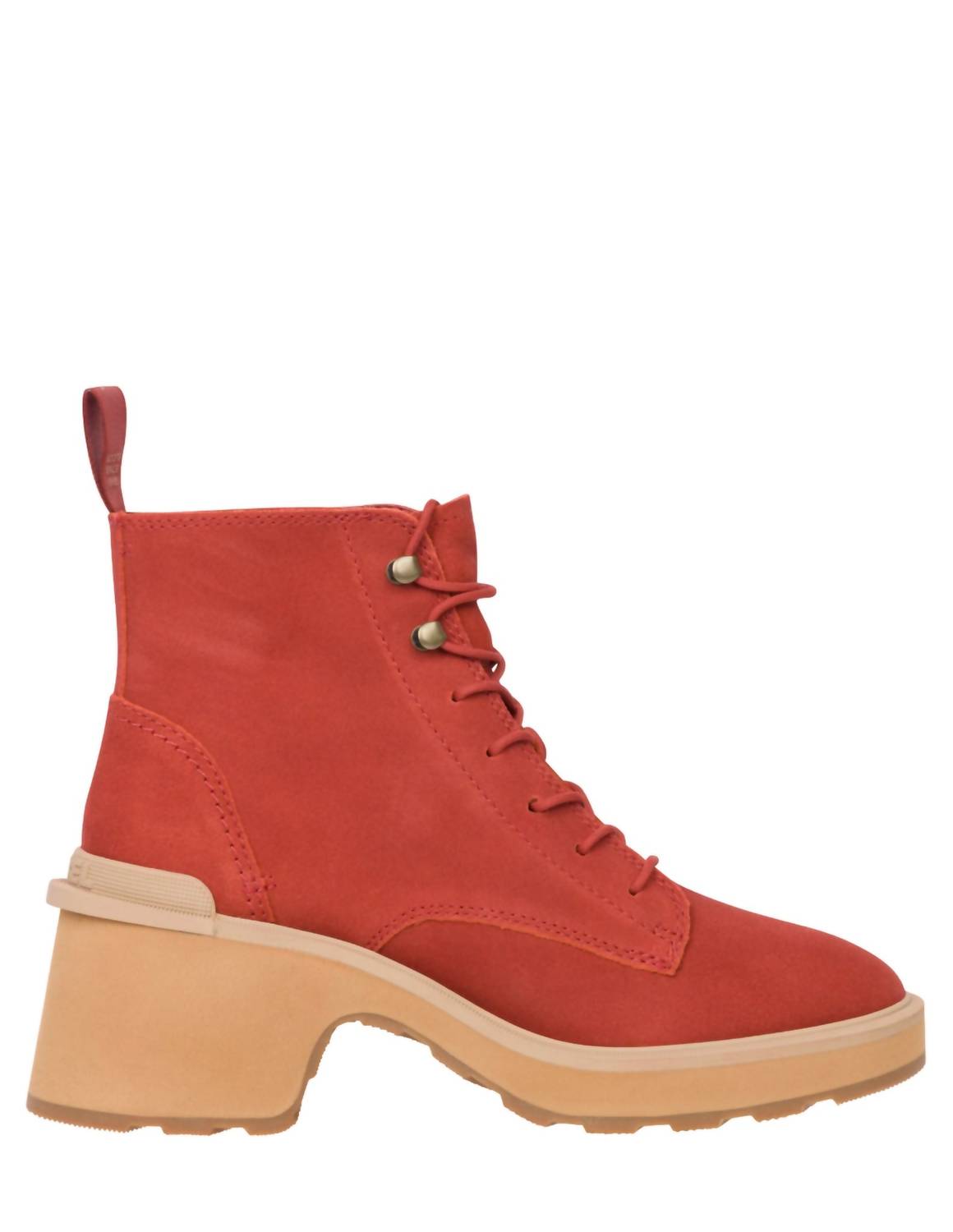 Ботинки женские Sorel Hi-Line на каблуке, красный