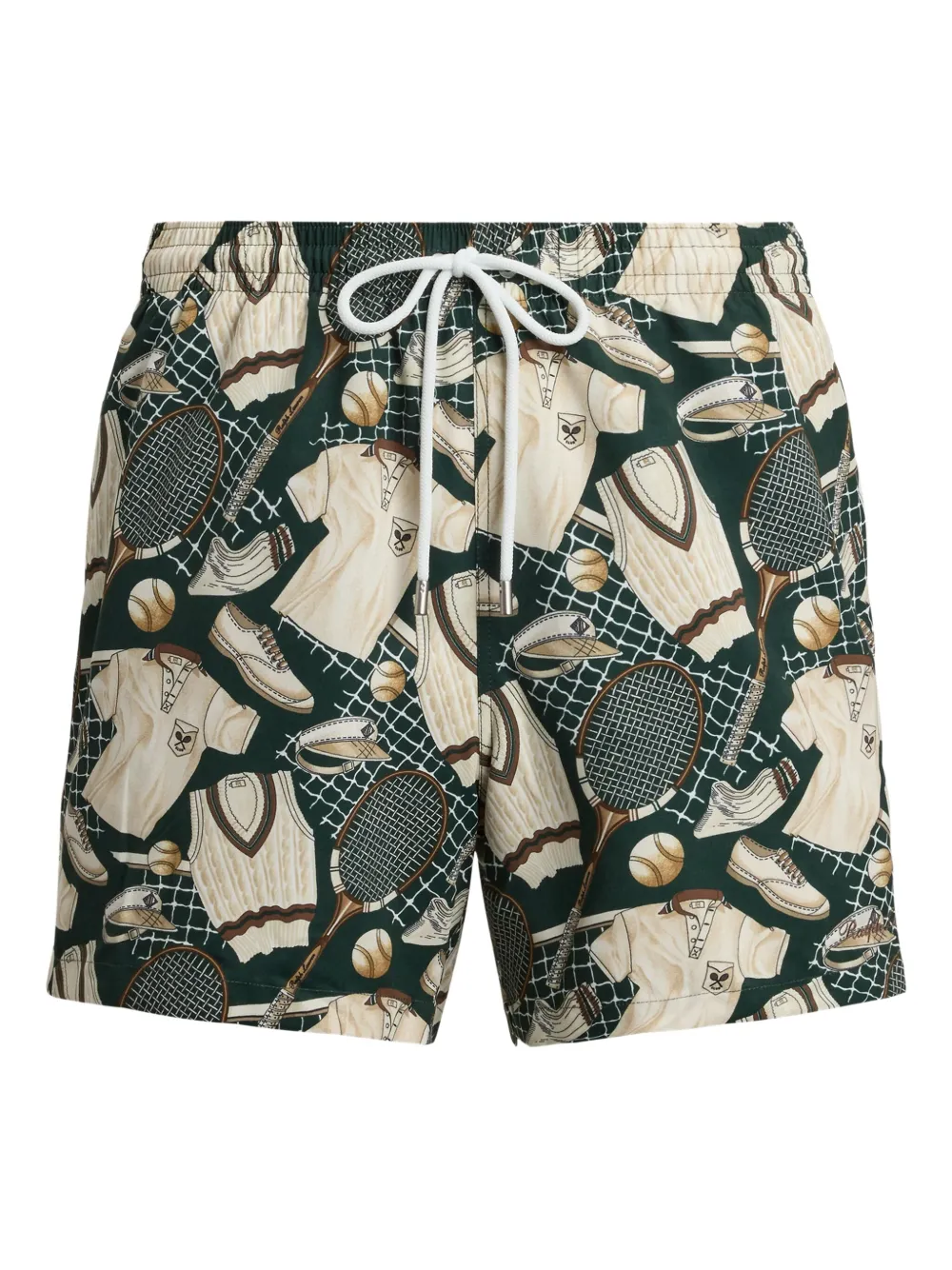 

Плавки-шорты с кулиской и принтом Ralph Lauren Purple Label, зеленый