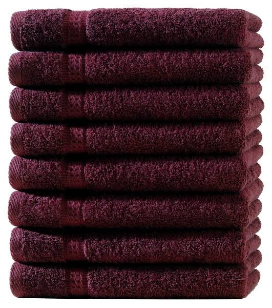 

8 шт Frottier Набор полотенец Hometex Premium Textiles, 30x1x50 см, бордовый
