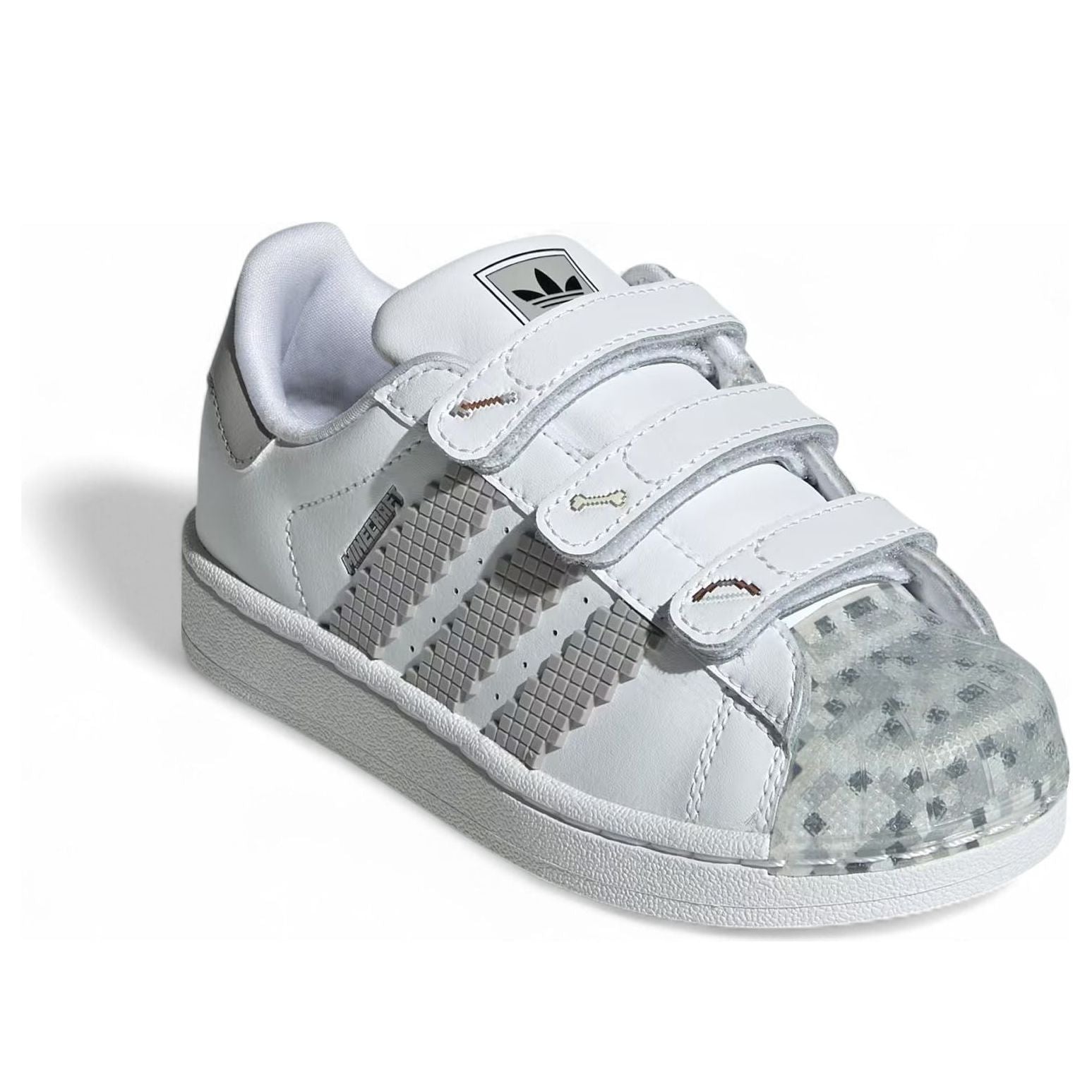 (PS) Adidas x Minecraft Superstar II 'Cloud White Grey' — фото 3