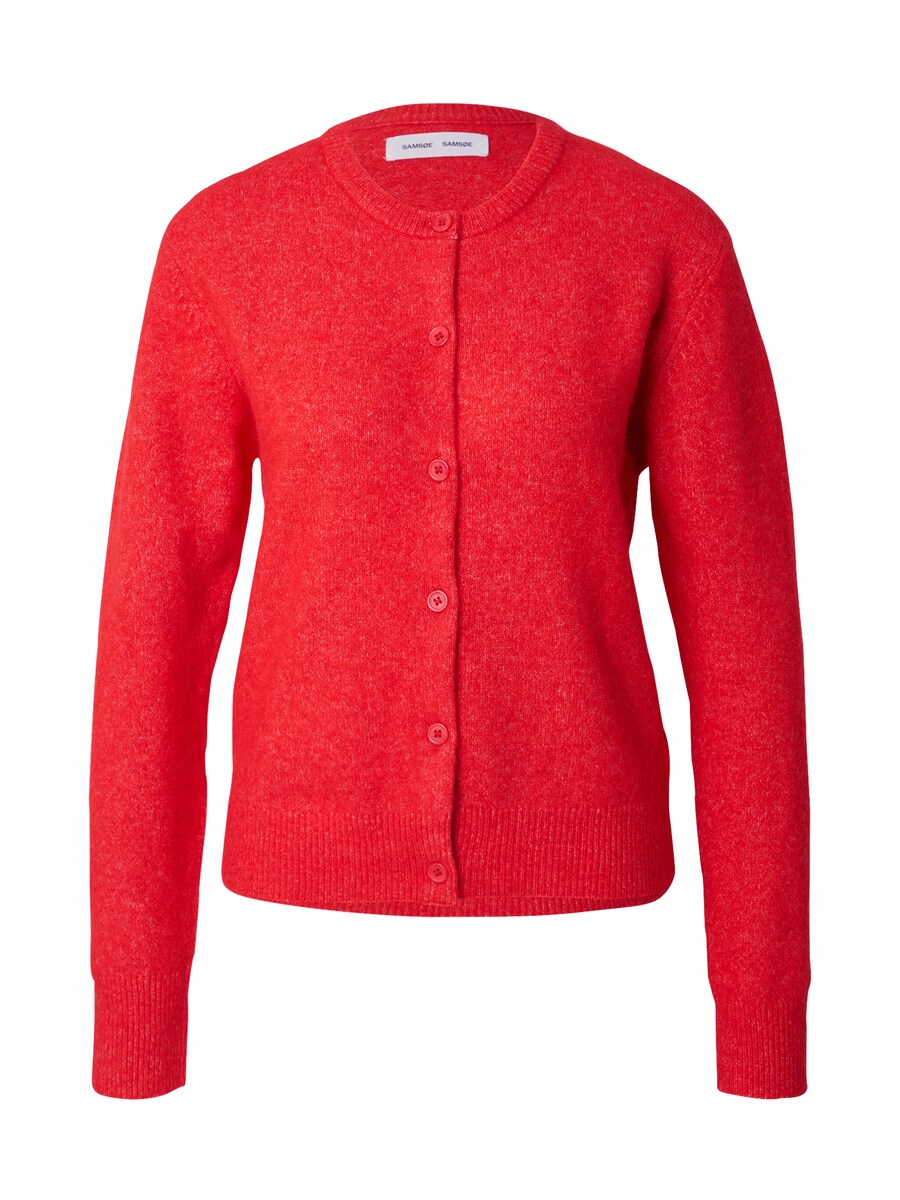 

Вязаный кардиган Samsøe Samsøe NOR, цвет Fire red