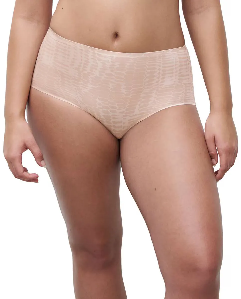 

Бесшовные высокие трусы с эффектом второй кожи SoftStretch Chantelle, бежевый
