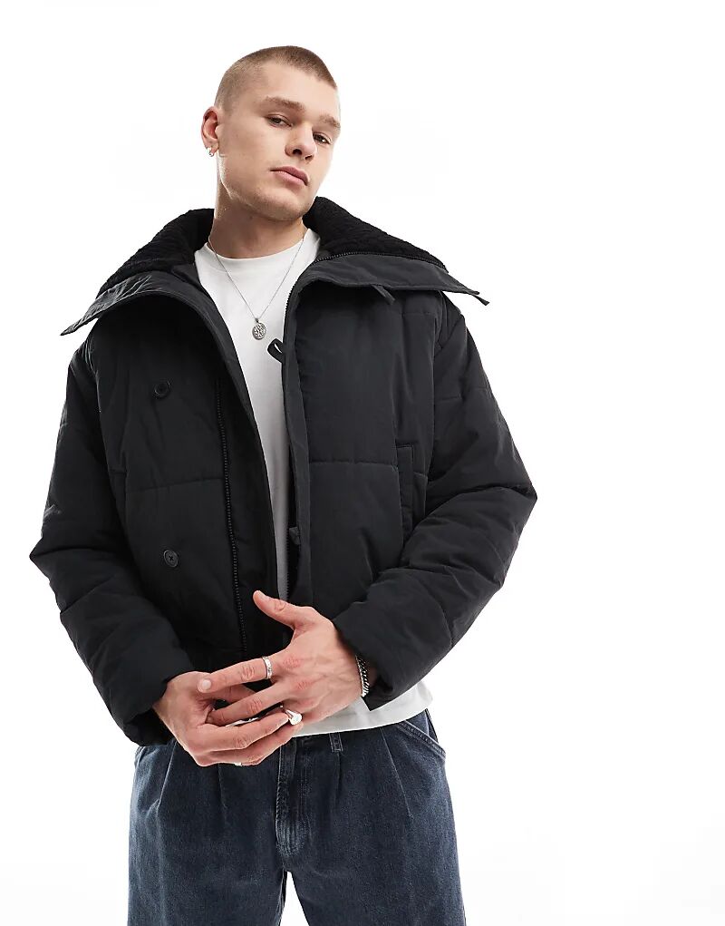 

Куртка-пуховик черного цвета ASOS DESIGN