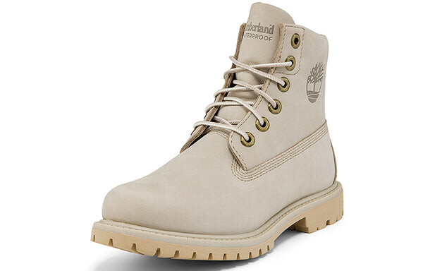 Кроссовки paninara collarless 6 inch wide fit waterproof boots 'light grey nubuck' Timberland, серый — фото 3