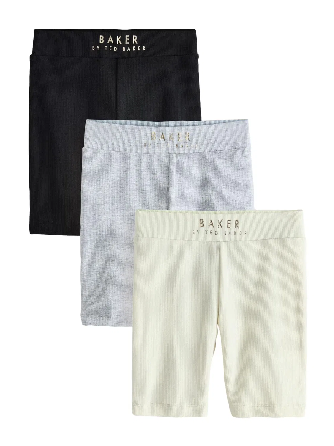 Узкие леггинсы Baker by Ted Baker в светло-желтом, серо-пестром и черном цветах