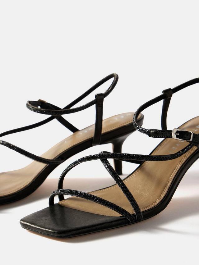 Босоножки-лодочки на тонких ремешках Mint Velvet, Black — фото 2