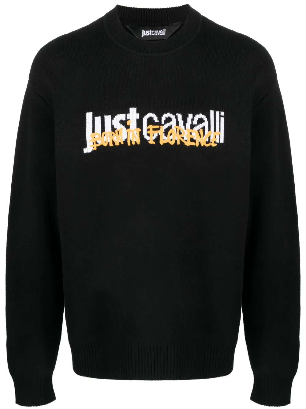 

Джемпер с логотипом Just Cavalli, черный