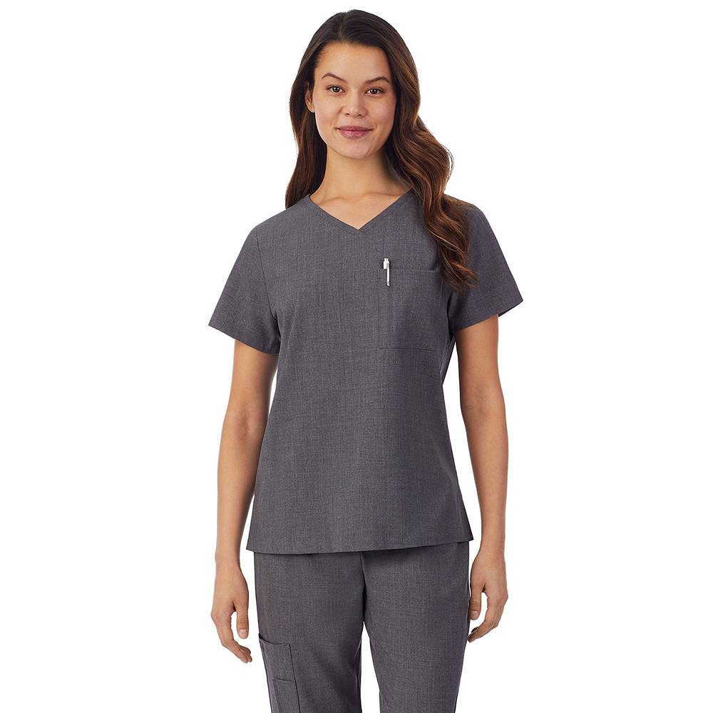 

Классический топ Petite Cuddl Duds Scrubs с V-образным вырезом, цвет Charcoal Heather