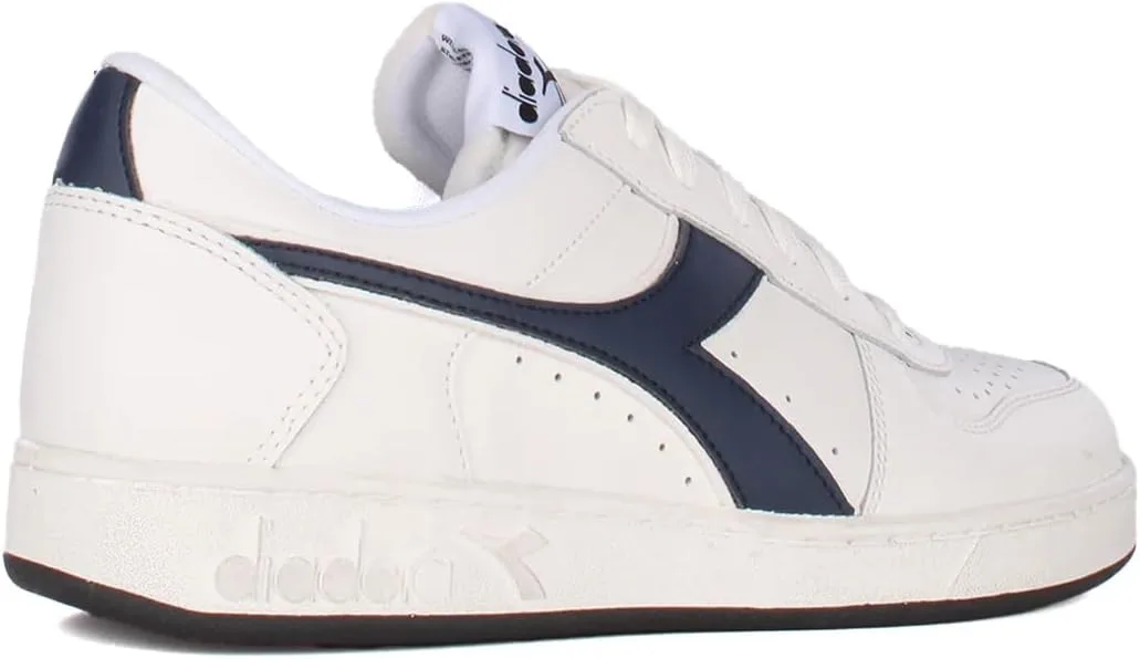 Гимнастические кроссовки Diadora Unisex Magic Basket Low Icona, белый/синий — фото 3