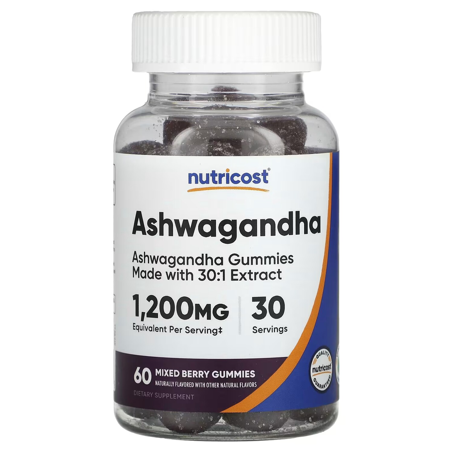 

Добавка Nutricost Ashwagandha Gummies смесь ягод, 60 жевательных конфет