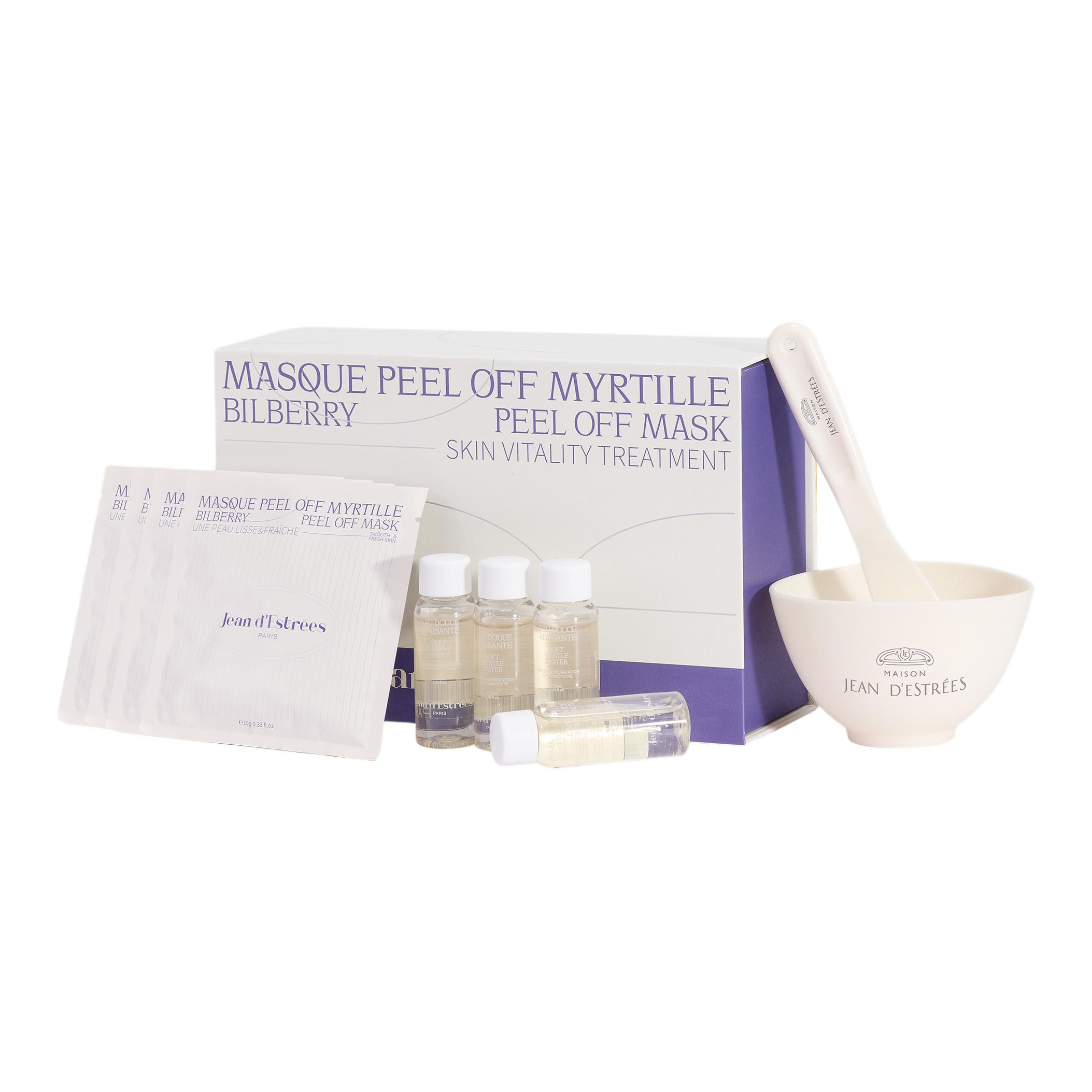 

Тканевые маски для лица, унисекс Jean D'Estrees, 4 pcs/box