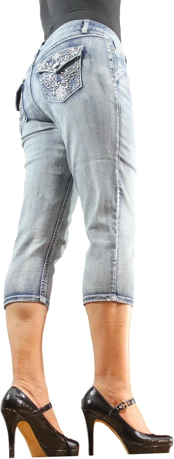 

Женские джинсы Missy, Plus, с вышивкой стразами Project Indigo