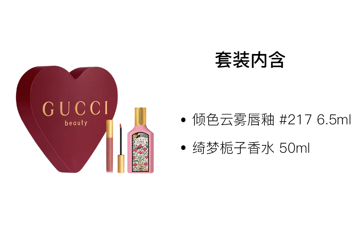 Туалетная вода Cloud Mist Liquid Lipstick от Qimeng Gardenia Perfume Sets с нотами грушевого цвета и жасмина 6,5мл+50мл GUCCI — фото 2