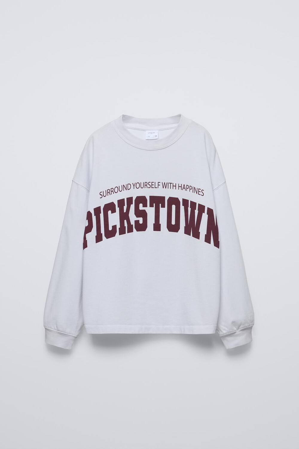 

Университетская футболка ZARA, цвет ice