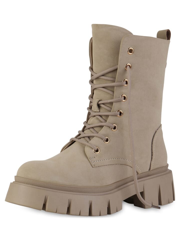 

Ботильоны VAN HILL Plateau Boots Ava, хаки