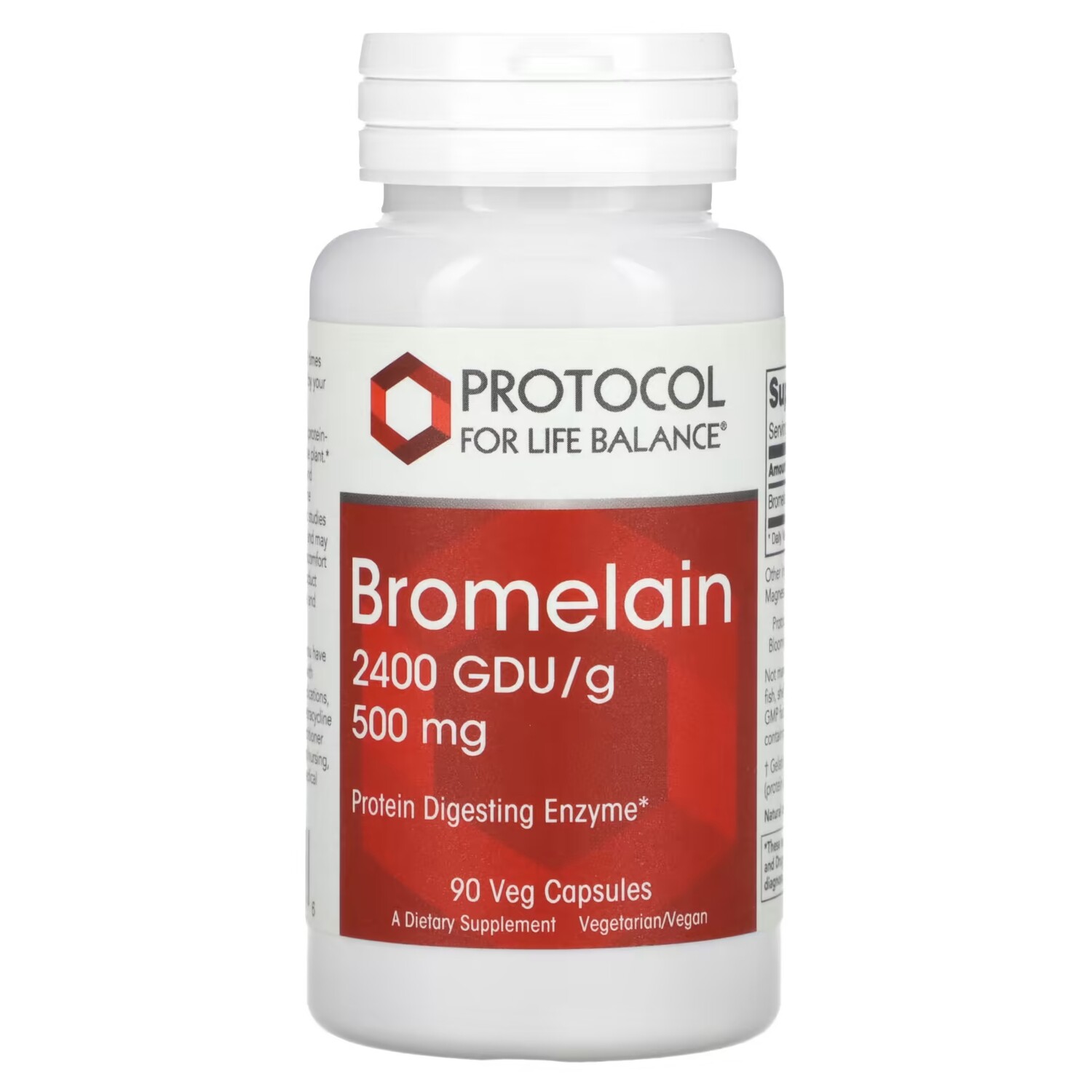 

Добавка Protocol for Life Balance Бромелайн, 90 растительных капсул