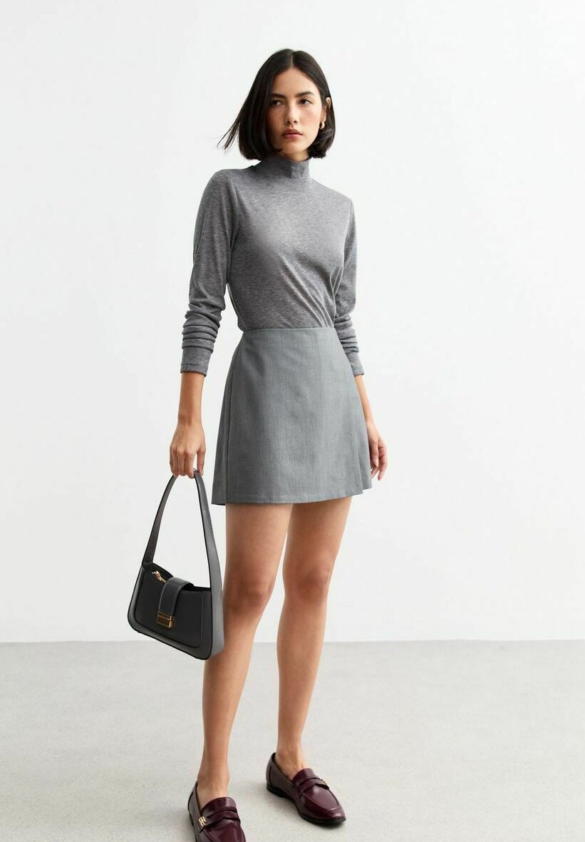 

Юбка А-силуэта WRAP SKORT New Look, темно-серый