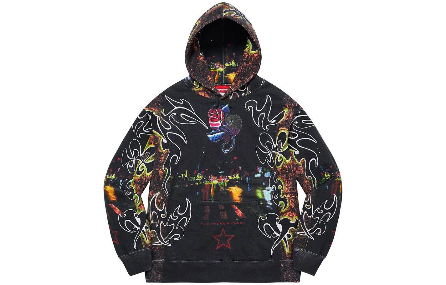 SS22 Толстовка унисекс черная Supreme, черный