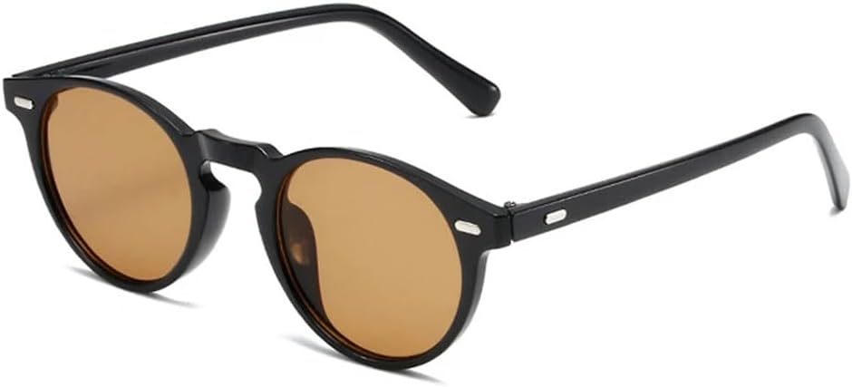 

Маленькие круглые панк-солнцезащитные очки для женщин с заклепками, прозрачные, градиентные, UV400, для мужчин, для занятий спортом на открытом воздухе, бега и езды UYPTK, Black Tea