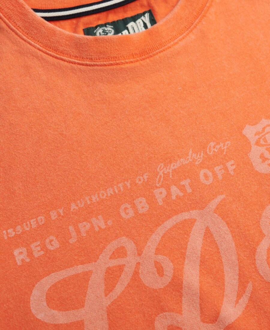 Рубашка Superdry Industry Worker, оранжевый/пастельно-оранжевый — фото 4