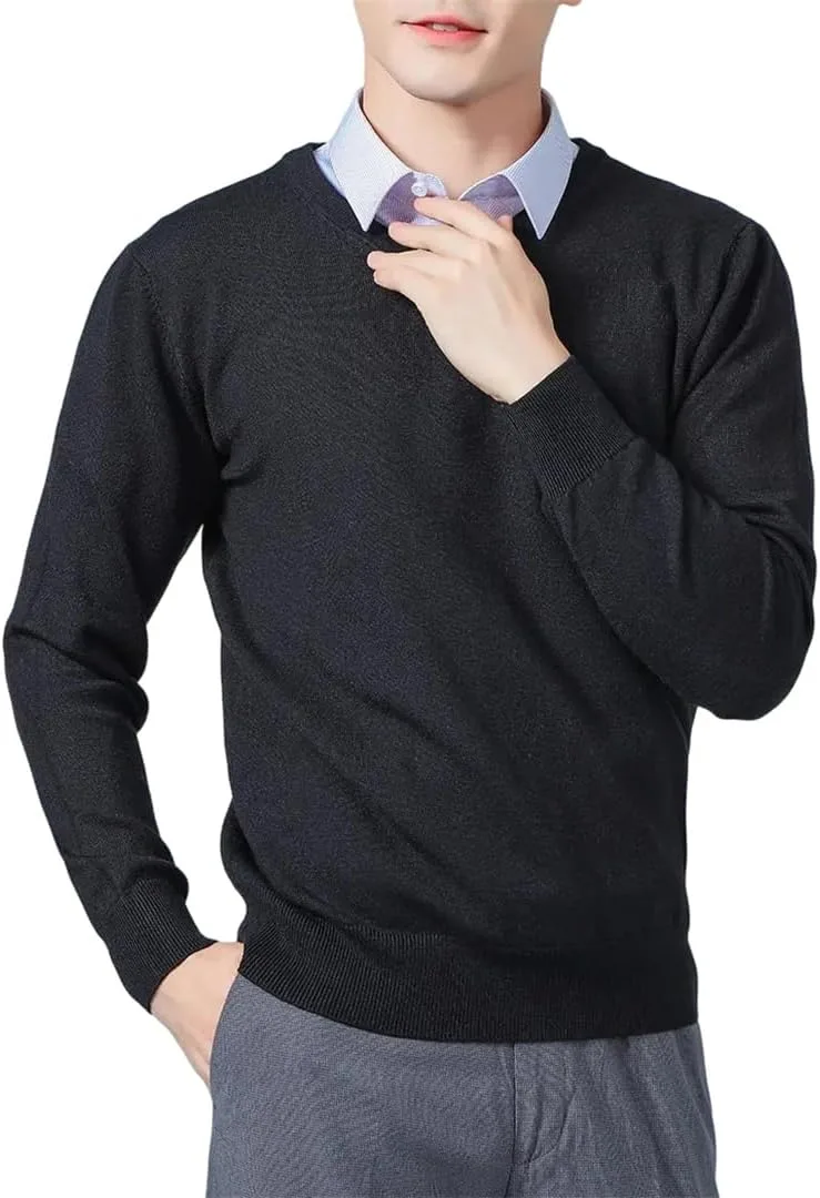 

Мужской мягкий кашемировый свитер с V-образным вырезом