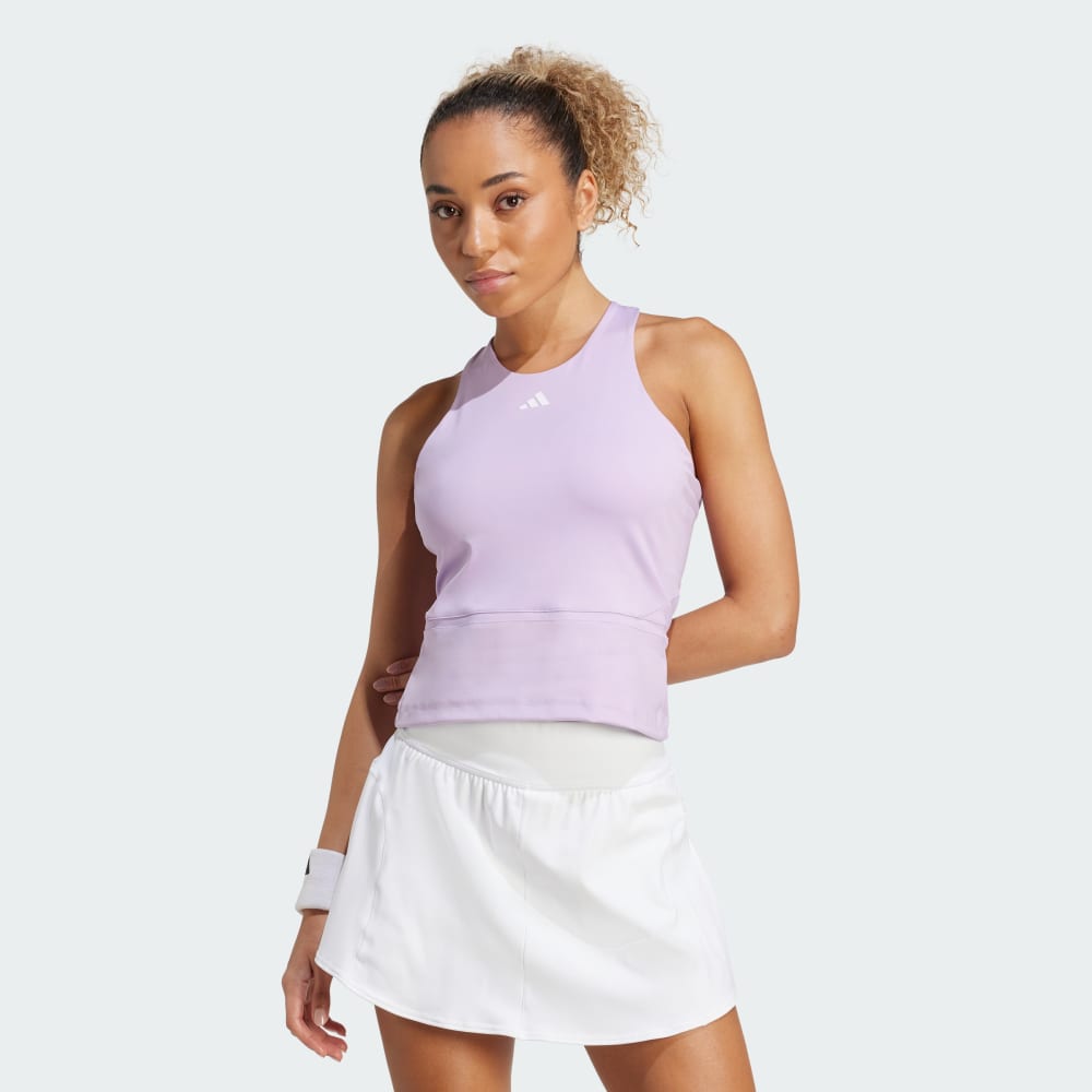 

Спортивный топ Adidas Tennis Climacool Mid-Length Y-Tank Top, цвет Powder Plum