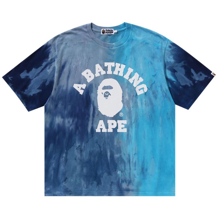 

Футболка BAPE Ice Dye College Relaxed Fit Tee, Blue