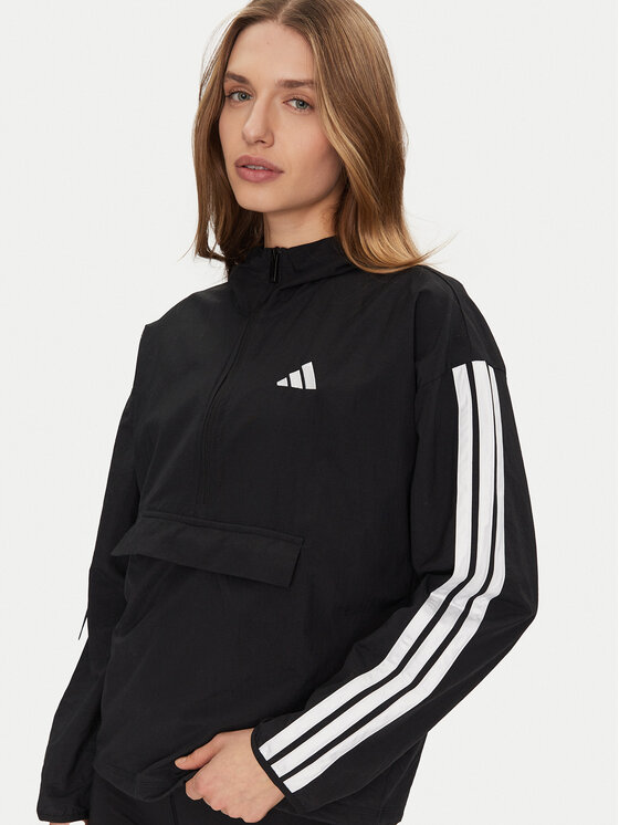 Ветровка regular fit Essentials 3-Stripes JE1312 Adidas, черный — фото 4