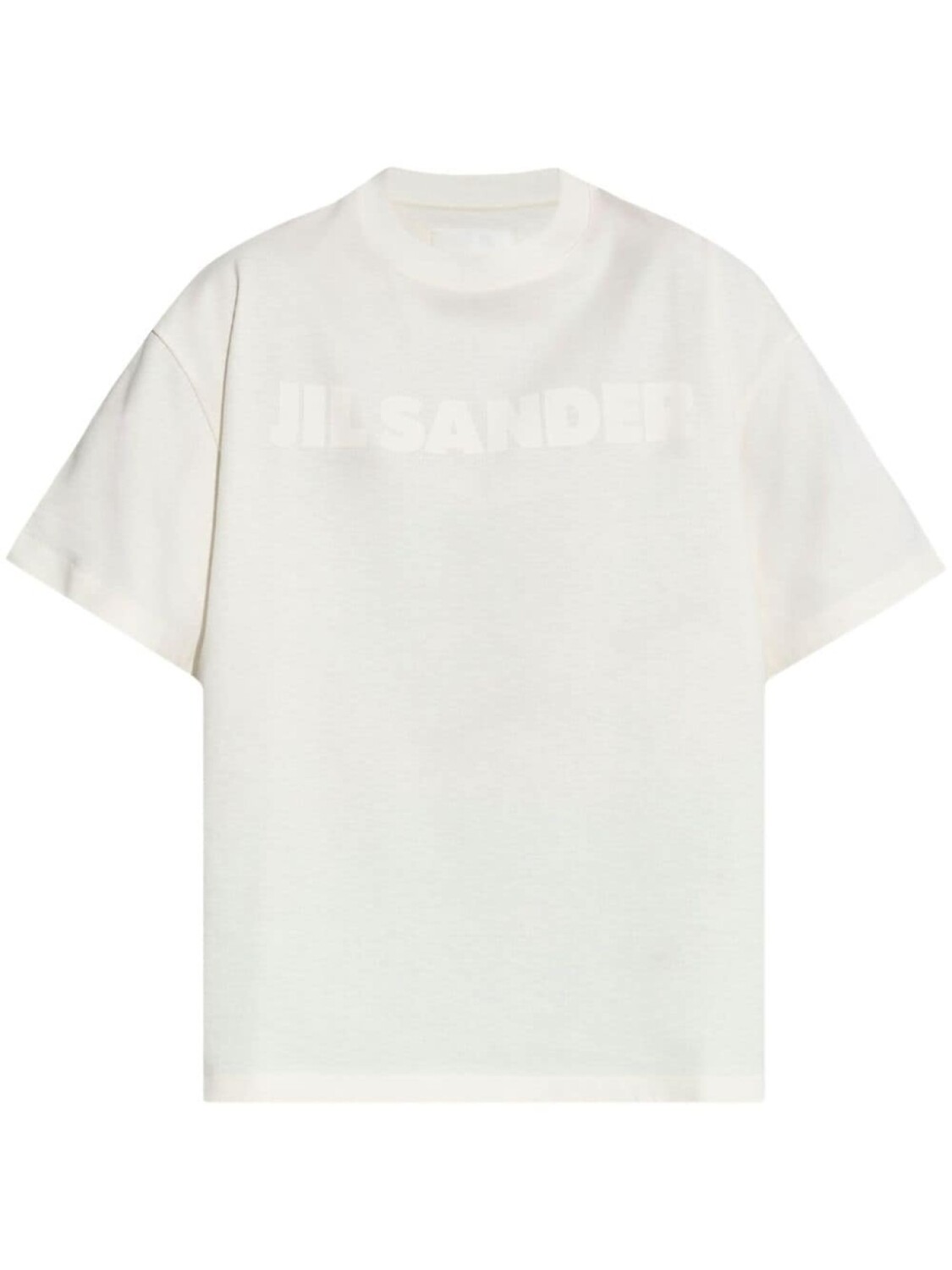 

Jil Sander хлопковая футболка с логотипом, белый