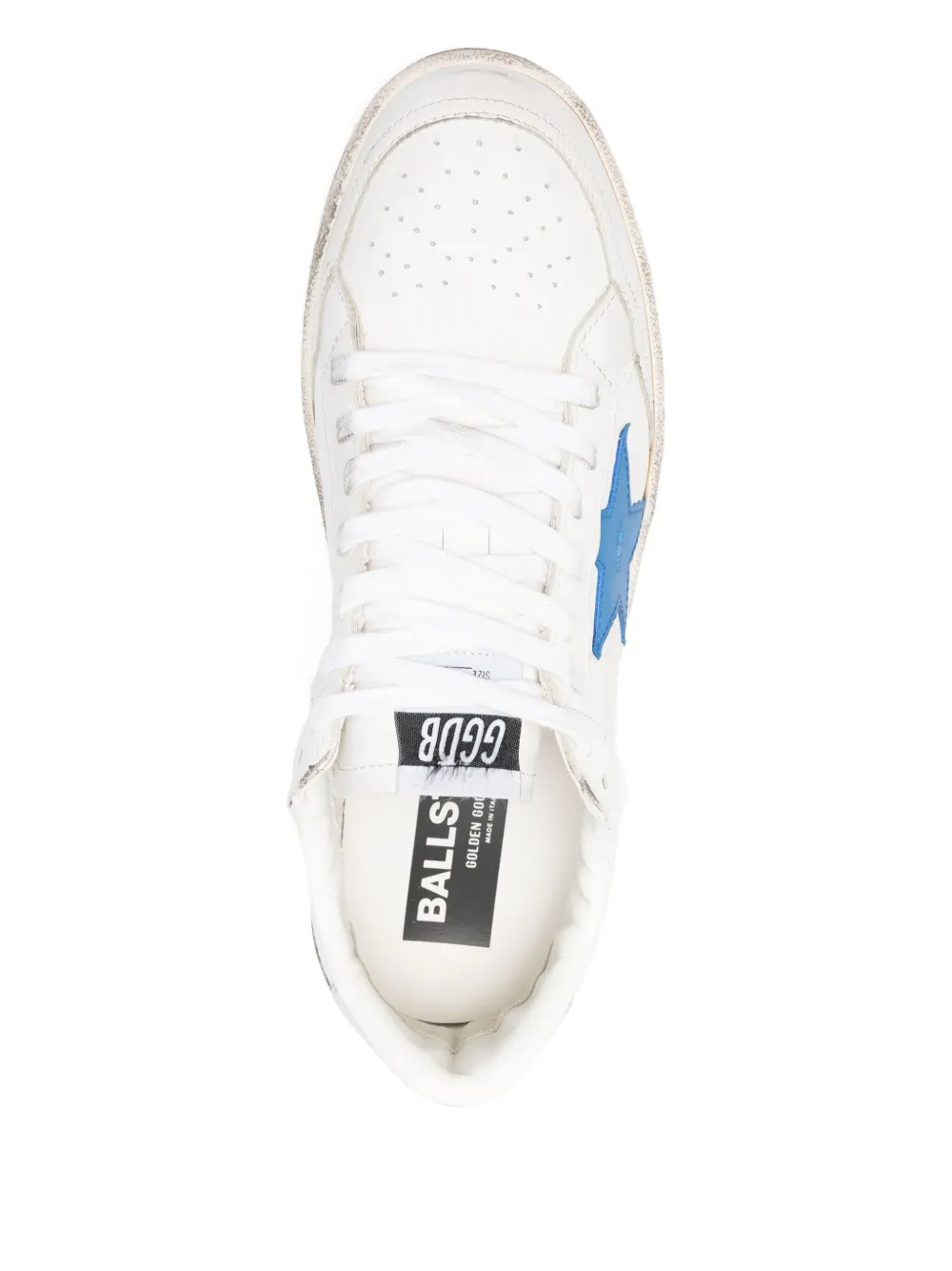 Кожаные кроссовки Ball Star 2 со звездами GOLDEN GOOSE, белый — фото 4