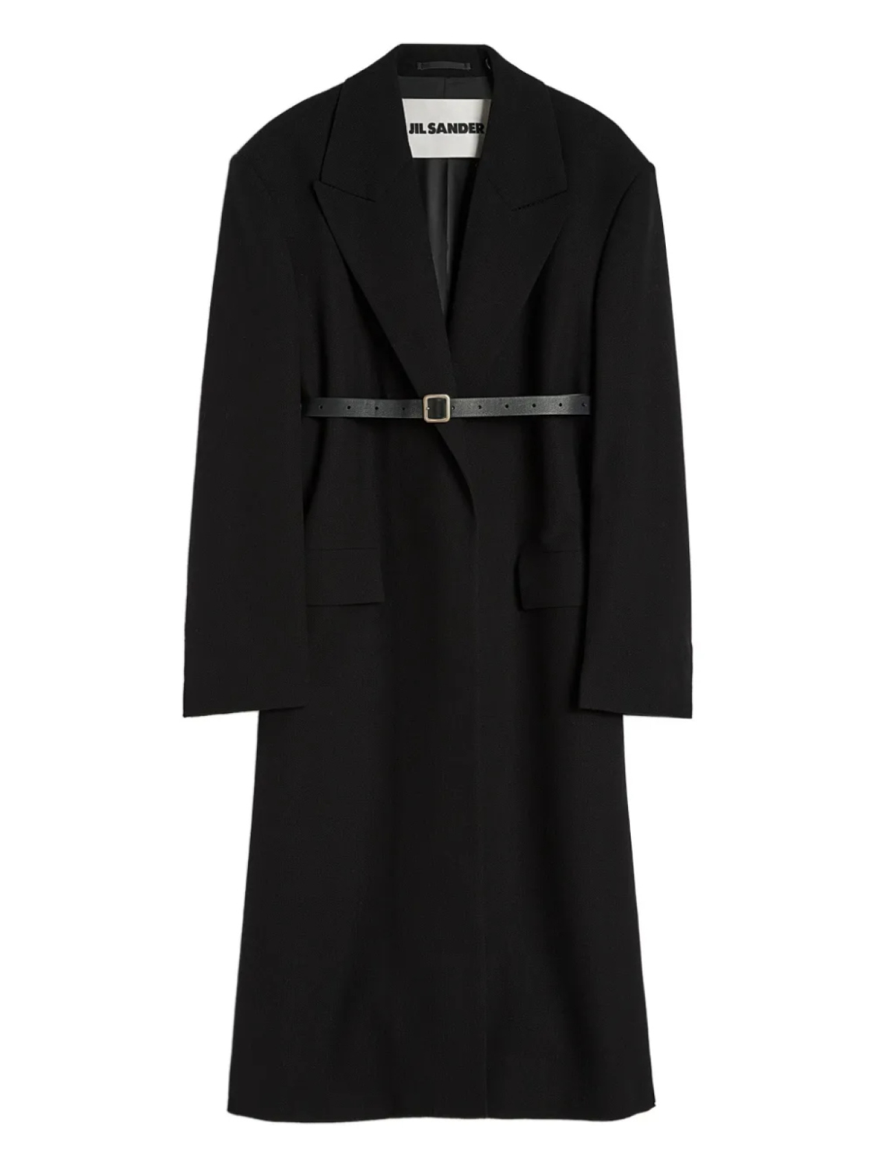 

Jil Sander двубортное пальто, черный