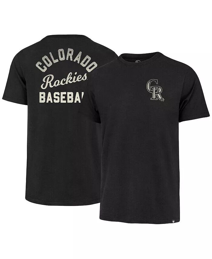 

Мужская черная футболка Colorado Rockies Turn Back Franklin '47 Brand