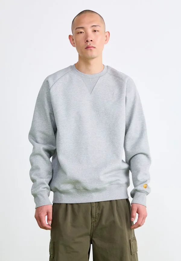 

Толстовка chase Carhartt Wip, Grey Heather/Gold, Серый, Толстовка chase Carhartt Wip, Grey Heather/Gold