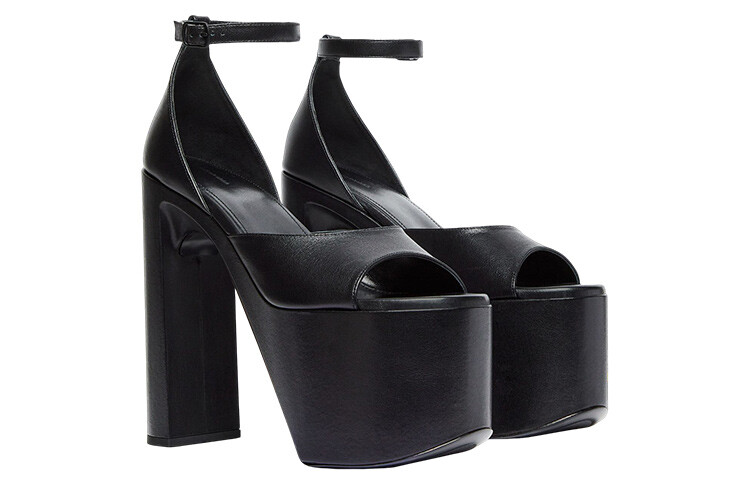 Сандалии Camden 160 мм, черные, кожаные, женские Balenciaga — фото 3
