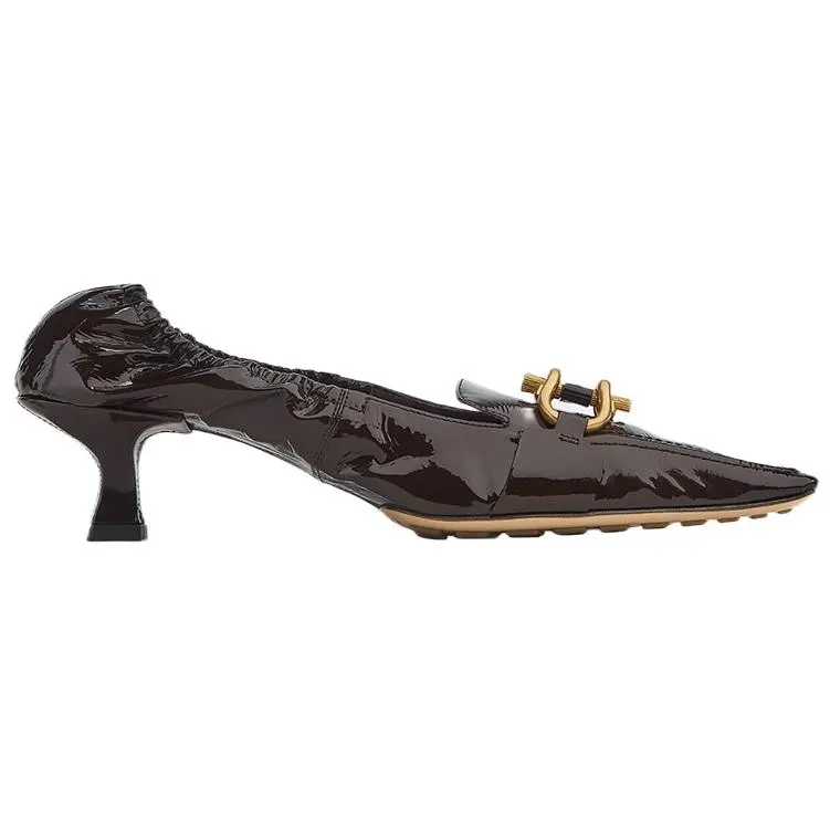 Туфли женские Bottega Veneta Mary Jane, темно-коричневый — фото 2