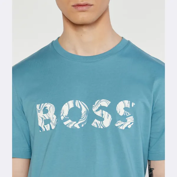 Футболка стандартного кроя te_bossocean Boss, синий — фото 3