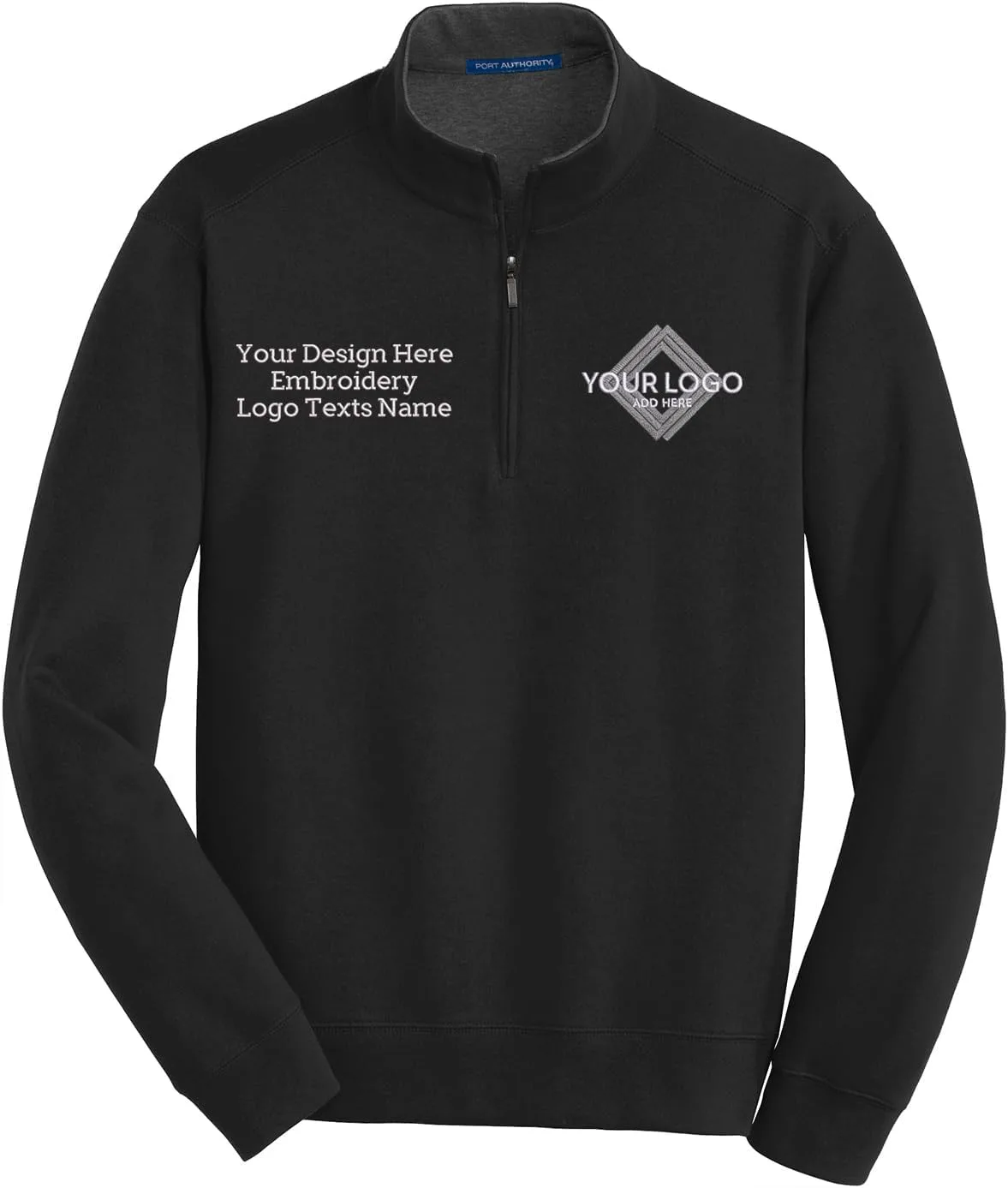 

Мужская толстовка Interlock Quarter Zip Up с вышивкой INK STITCH