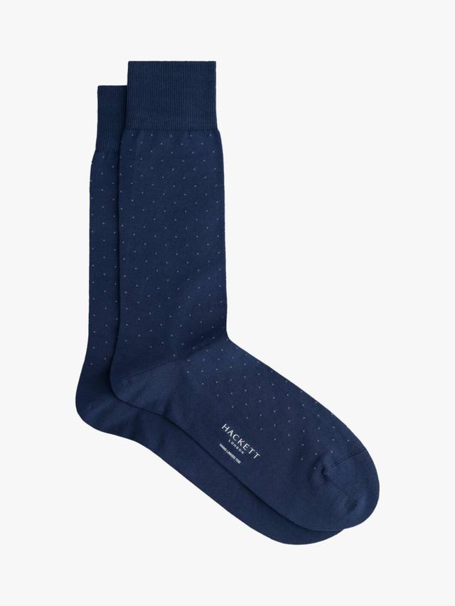 

Жаккардовые носки в горошек Hackett London, цвет Royal Blue