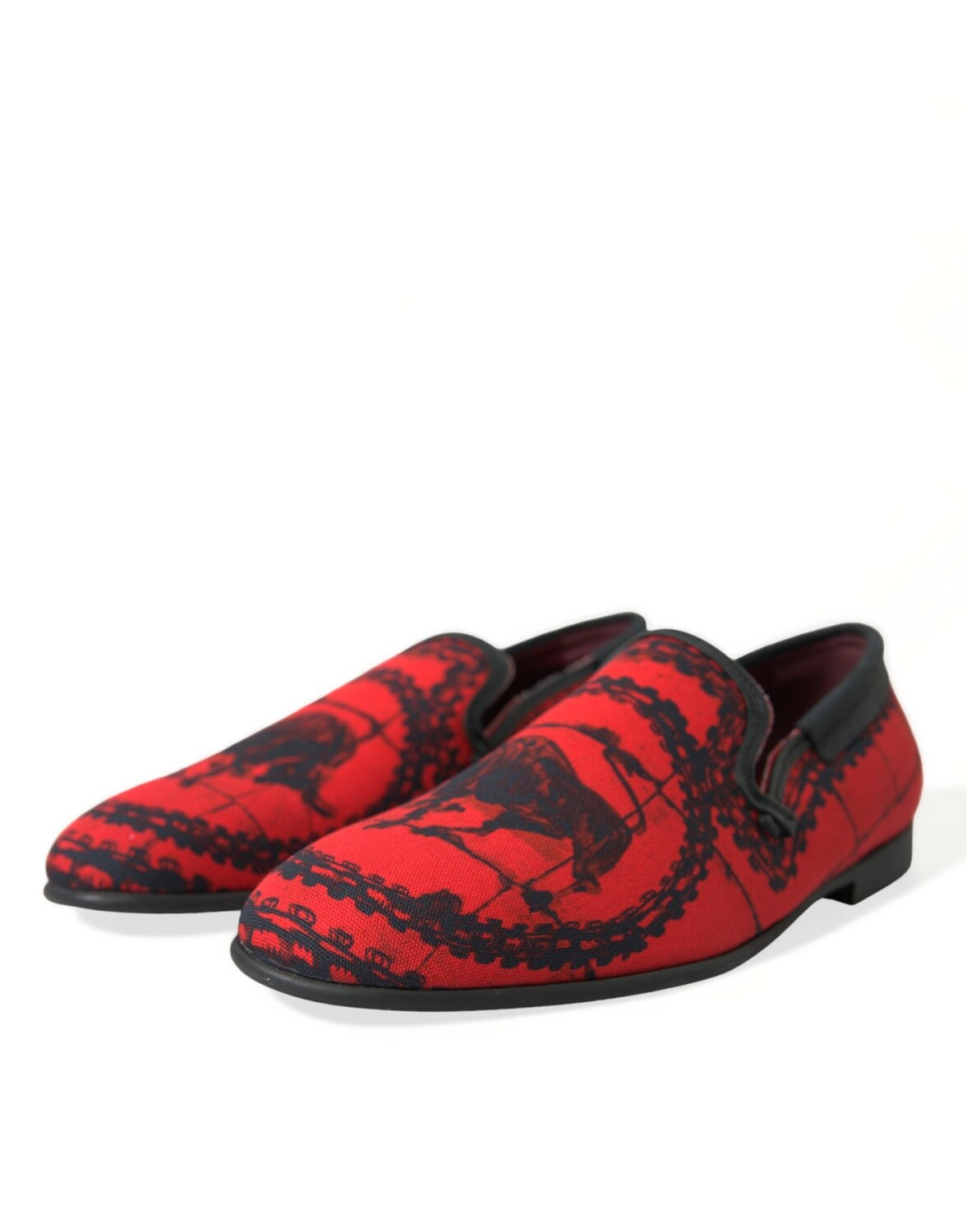

Dolce & Gabbana Torero-Inspi Роскошные и мужские лоферы, цвет Black And Red