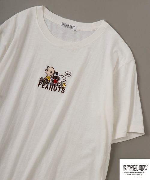 

Футболка с коротким рукавом, принт Snoopy, бренд PEANUTS, белый