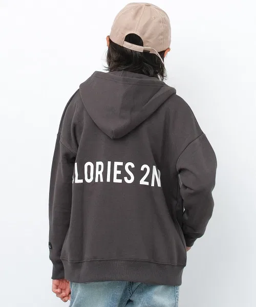 Толстовка на молнии с начёсом Super Big Zip Hoodie RAT GLORIES 2ND, полиэстер, хлопок, тёмно-серый