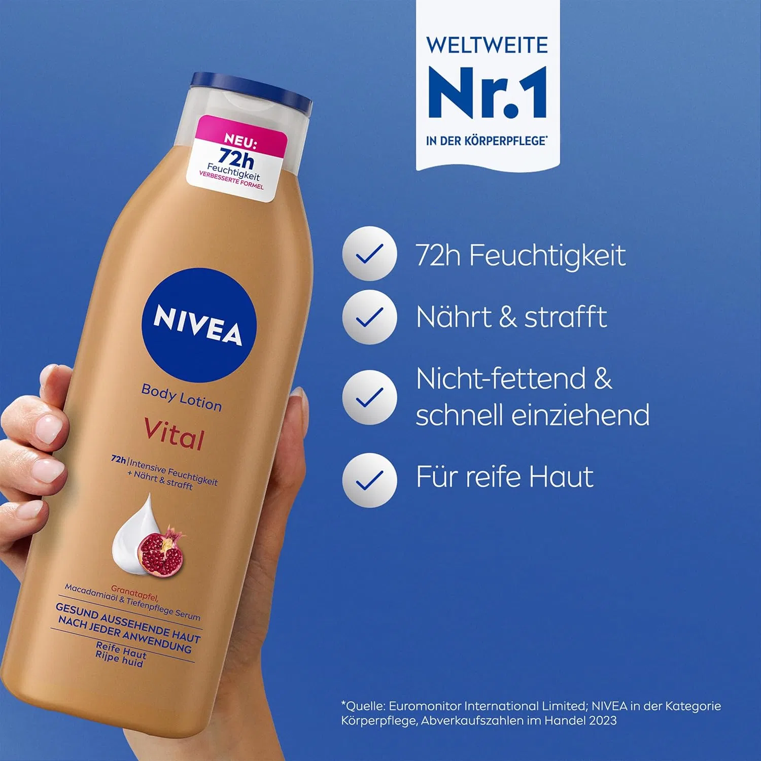 Питательный лосьон для тела «Vital» для зрелой кожи от NIVEA Nivea, White — фото 2