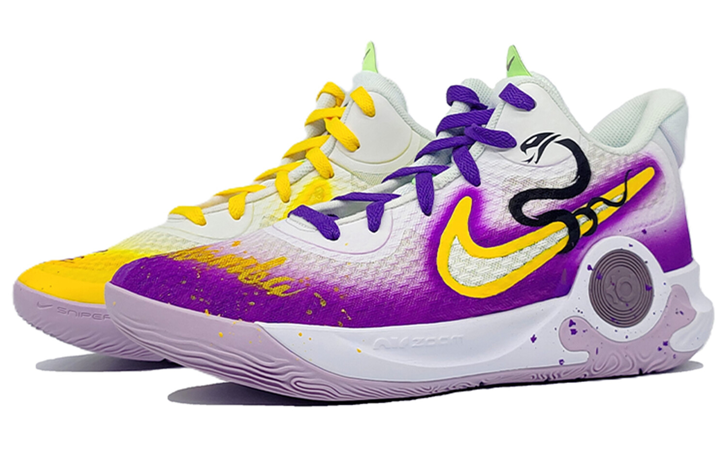

Кроссовки Nike KD Trey 5 IX Vintage Basketball Shoes Unisex Mid-top Purple/Gold, фиолетовый