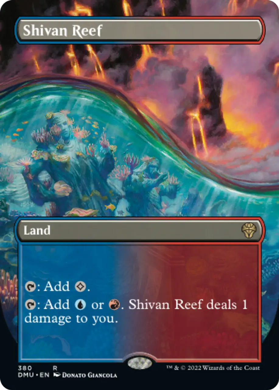 

Карточная игра Shivan Reef - Dominaria United (Borderless)