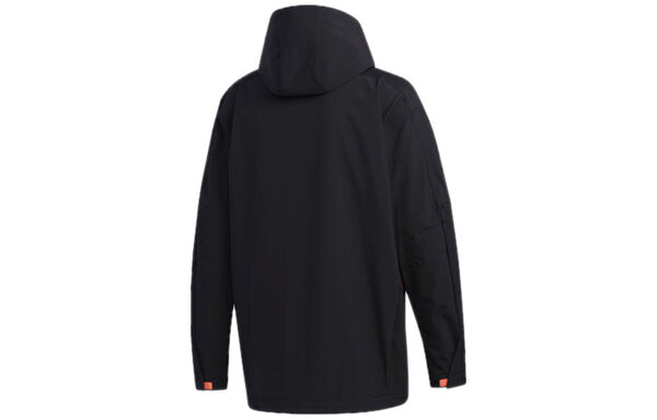 Куртка adidas M Tech Outr JKT Zipper Cardigan Casual Sports Hooded Jacket Black, черный — фото 2
