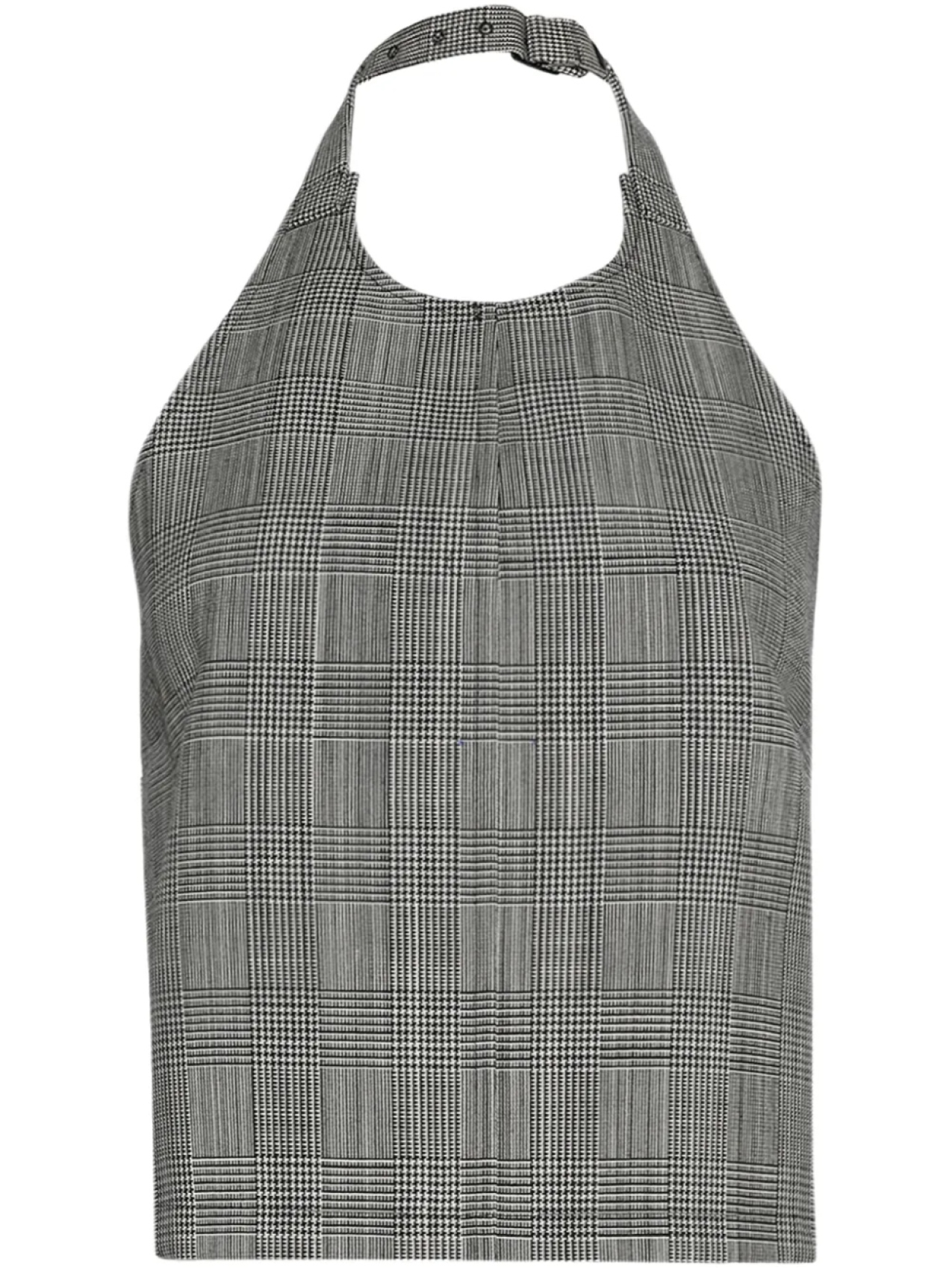 

WARDROBE.NYC топ с открытой спиной и халтернеем, серый