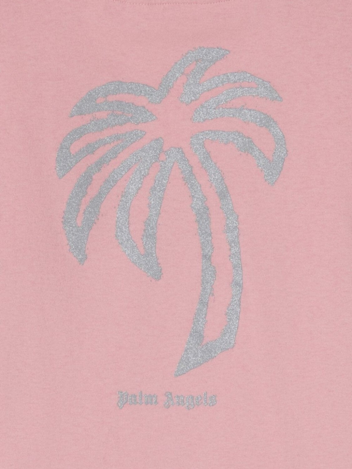 Palm Angels Kids футболка Palm Galaxy, розовый — фото 3