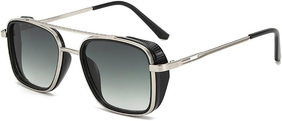 

Винтажные солнцезащитные очки для женщин и мужчин, металлическая оправа, градиентный панк-стиль, солнцезащитные очки для мужчин, для активного отдыха, вождения, защита от УФ-излучения UV400 KTUCN, Green